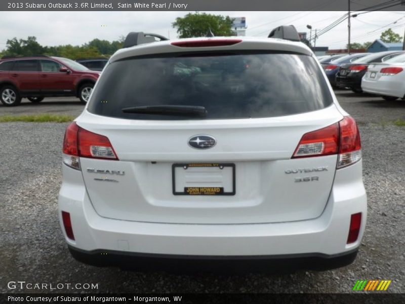 Satin White Pearl / Ivory 2013 Subaru Outback 3.6R Limited