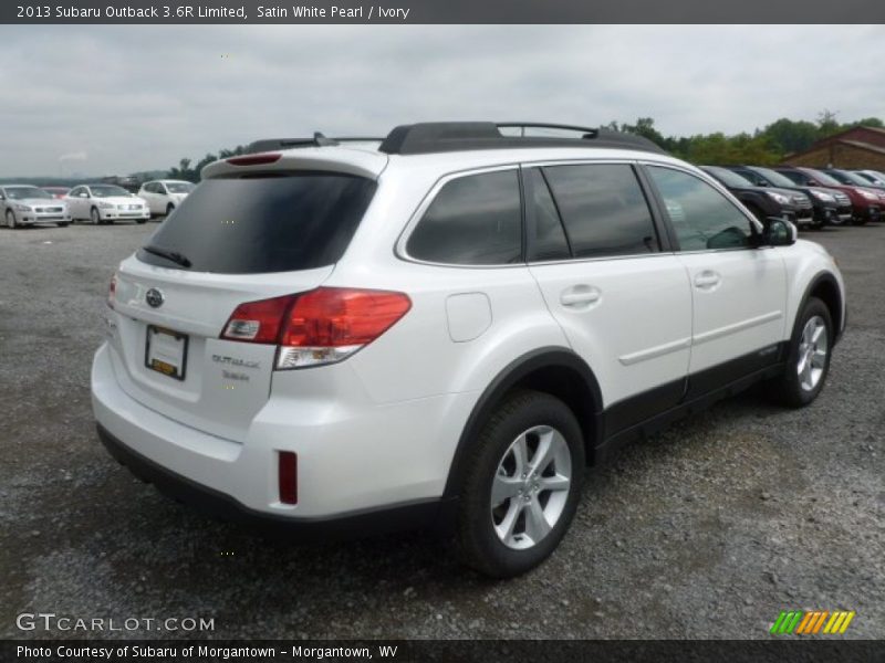Satin White Pearl / Ivory 2013 Subaru Outback 3.6R Limited
