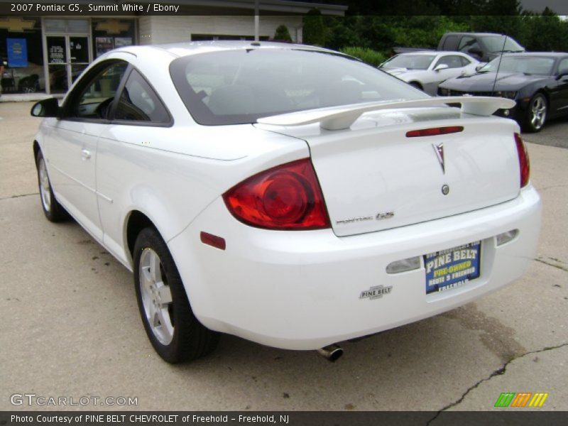 Summit White / Ebony 2007 Pontiac G5