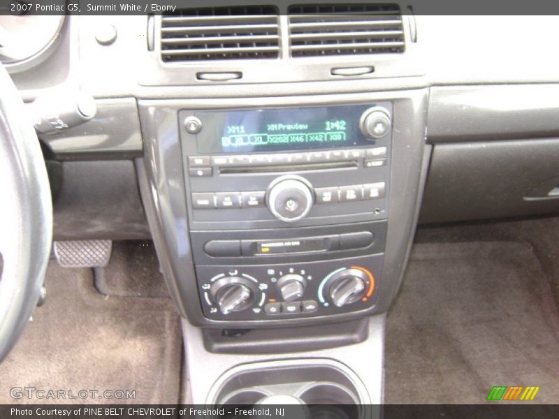 Summit White / Ebony 2007 Pontiac G5