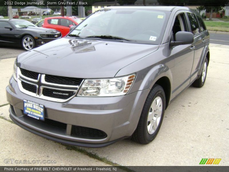 Storm Grey Pearl / Black 2012 Dodge Journey SE