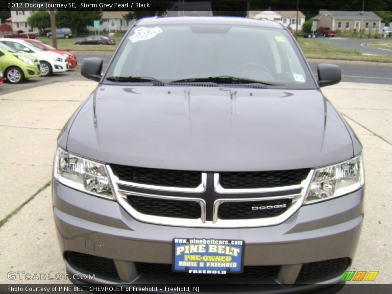 Storm Grey Pearl / Black 2012 Dodge Journey SE