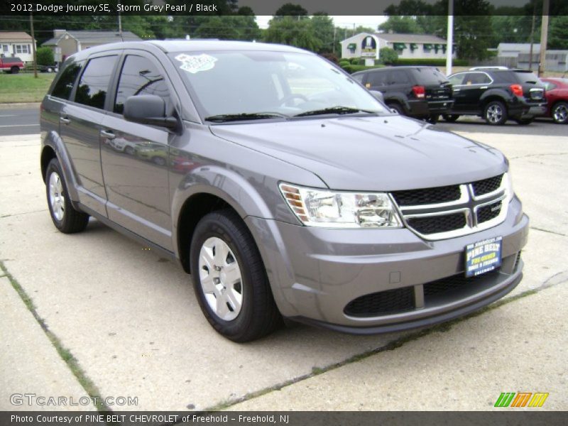 Storm Grey Pearl / Black 2012 Dodge Journey SE