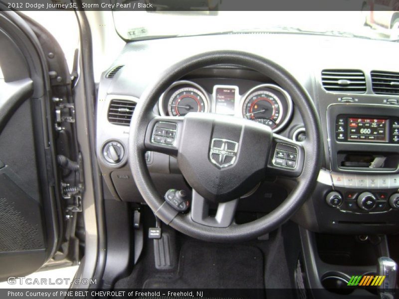 Storm Grey Pearl / Black 2012 Dodge Journey SE