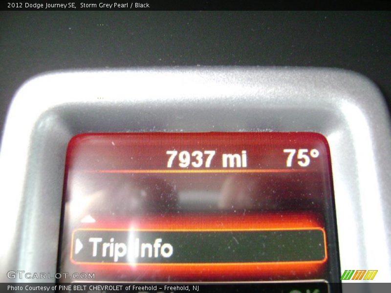 Storm Grey Pearl / Black 2012 Dodge Journey SE