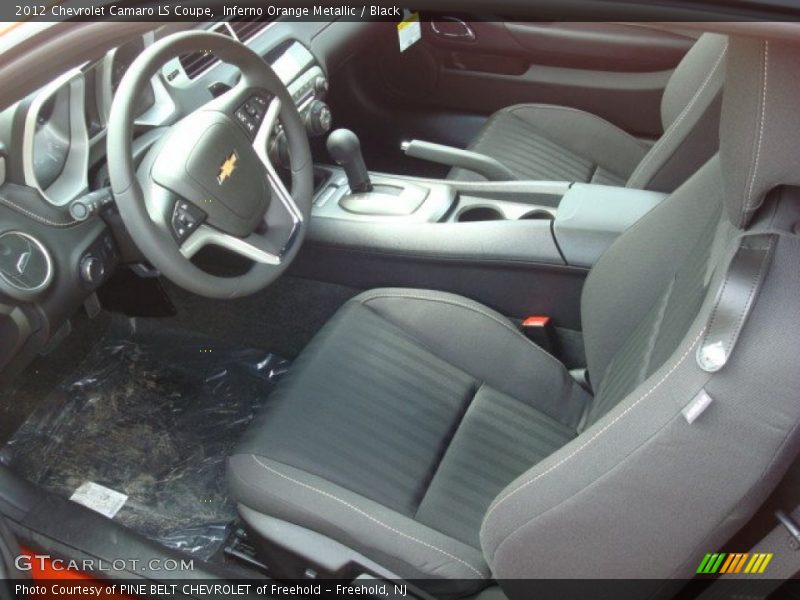 Inferno Orange Metallic / Black 2012 Chevrolet Camaro LS Coupe