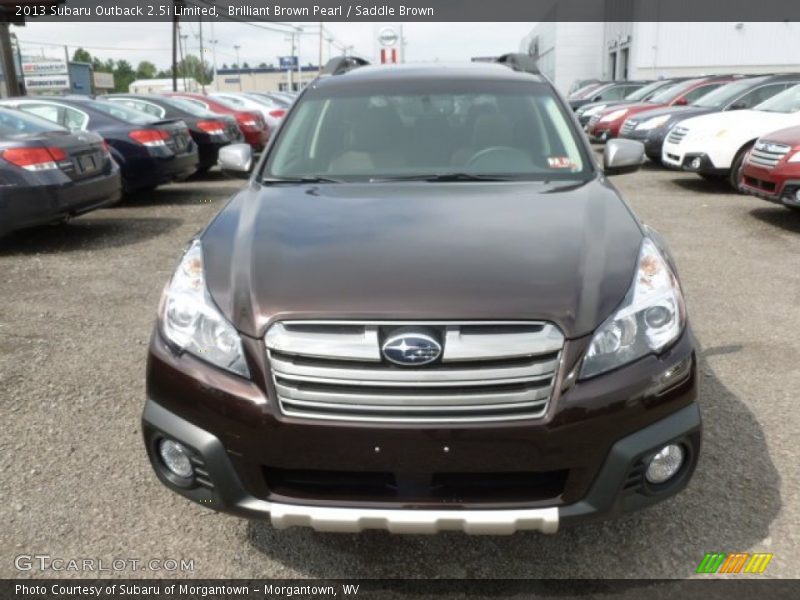 Brilliant Brown Pearl / Saddle Brown 2013 Subaru Outback 2.5i Limited