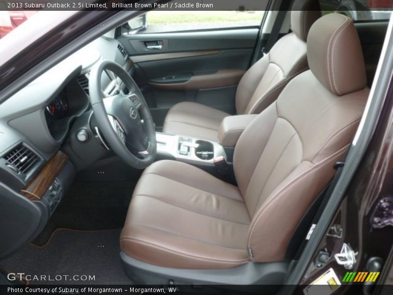 Brilliant Brown Pearl / Saddle Brown 2013 Subaru Outback 2.5i Limited