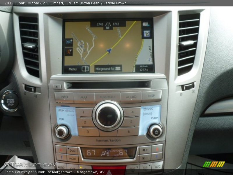 Brilliant Brown Pearl / Saddle Brown 2013 Subaru Outback 2.5i Limited