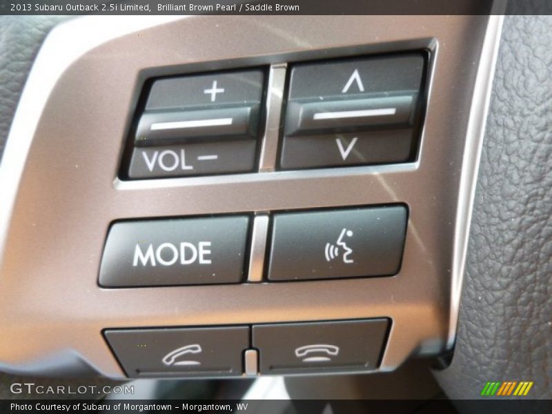 Brilliant Brown Pearl / Saddle Brown 2013 Subaru Outback 2.5i Limited
