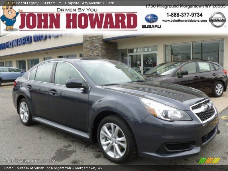 Graphite Gray Metallic / Black 2013 Subaru Legacy 2.5i Premium