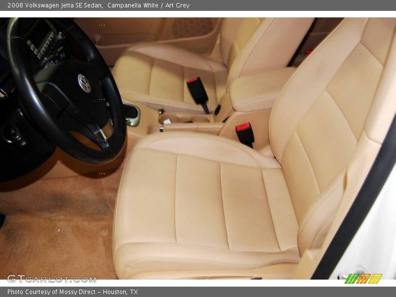 Campanella White / Art Grey 2008 Volkswagen Jetta SE Sedan