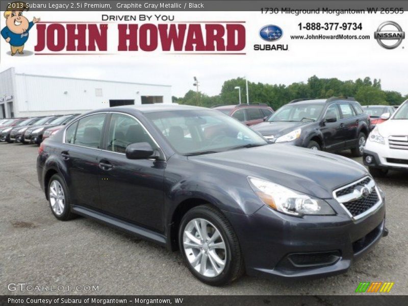 Graphite Gray Metallic / Black 2013 Subaru Legacy 2.5i Premium