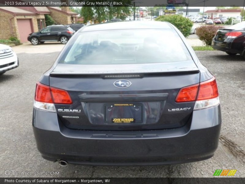 Graphite Gray Metallic / Black 2013 Subaru Legacy 2.5i Premium