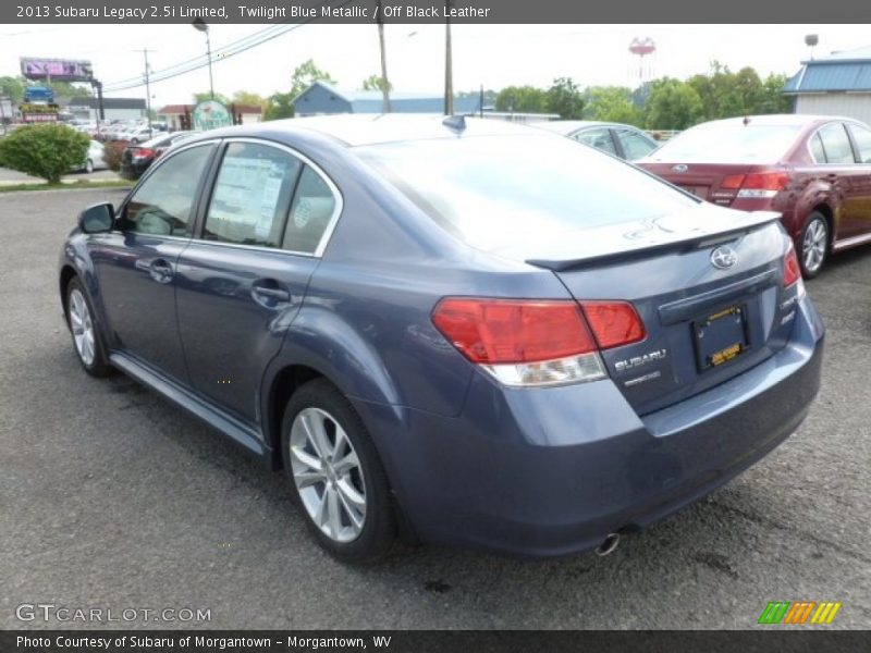 Twilight Blue Metallic / Off Black Leather 2013 Subaru Legacy 2.5i Limited