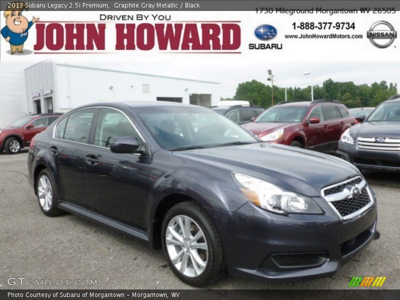 Graphite Gray Metallic / Black 2013 Subaru Legacy 2.5i Premium