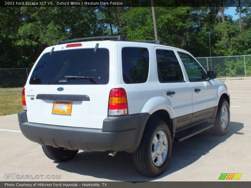 Oxford White / Medium Dark Pebble 2003 Ford Escape XLT V6