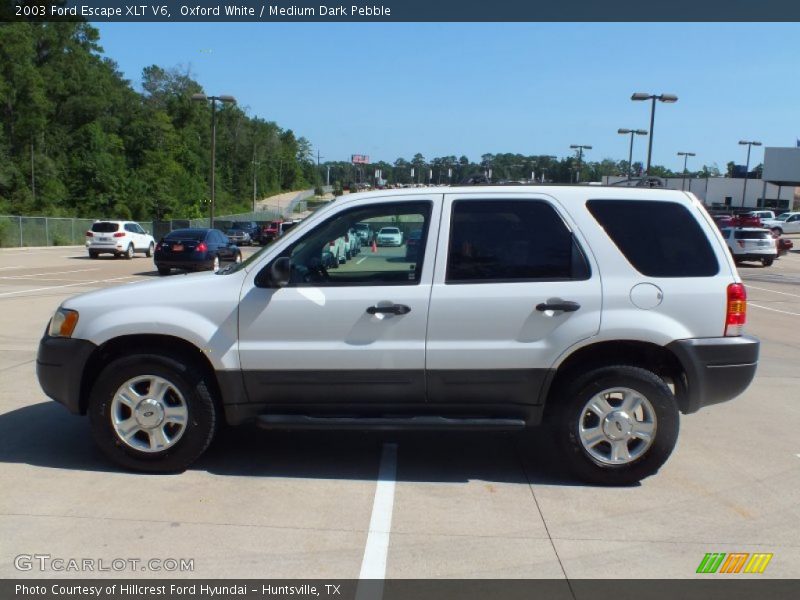 Oxford White / Medium Dark Pebble 2003 Ford Escape XLT V6