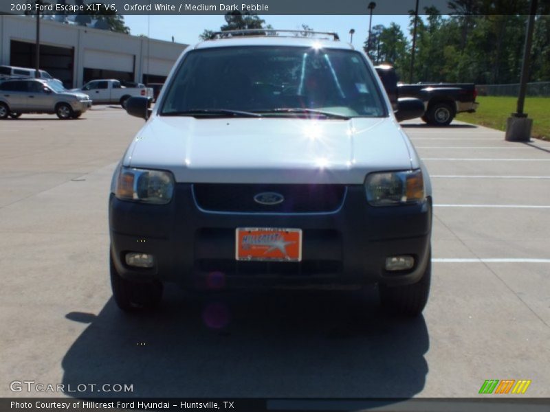 Oxford White / Medium Dark Pebble 2003 Ford Escape XLT V6