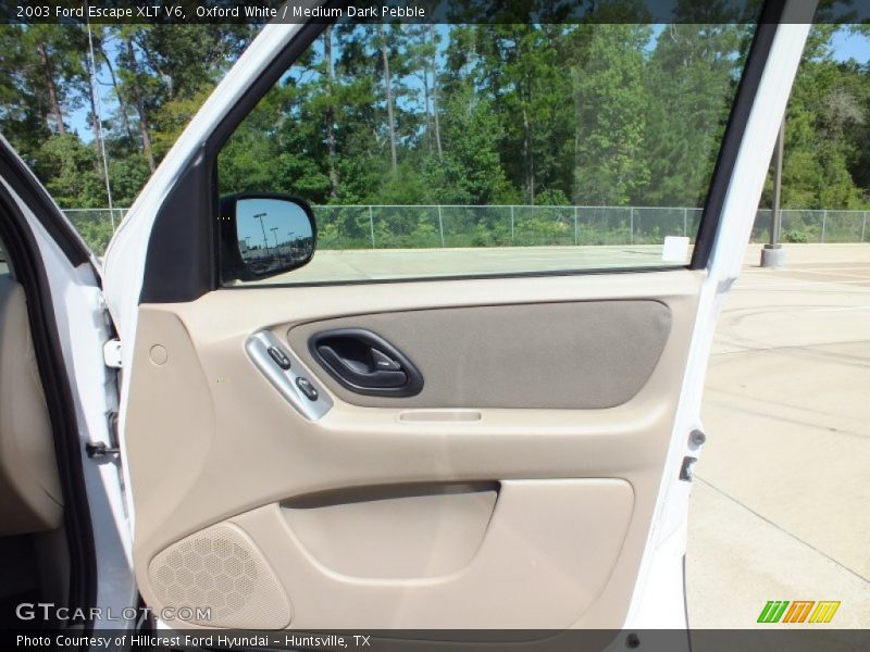 Oxford White / Medium Dark Pebble 2003 Ford Escape XLT V6