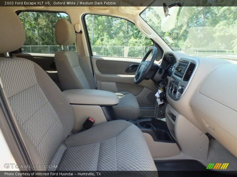 Oxford White / Medium Dark Pebble 2003 Ford Escape XLT V6