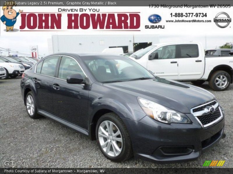 Graphite Gray Metallic / Black 2013 Subaru Legacy 2.5i Premium