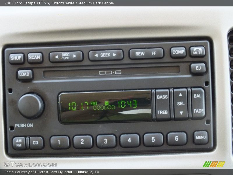 Oxford White / Medium Dark Pebble 2003 Ford Escape XLT V6