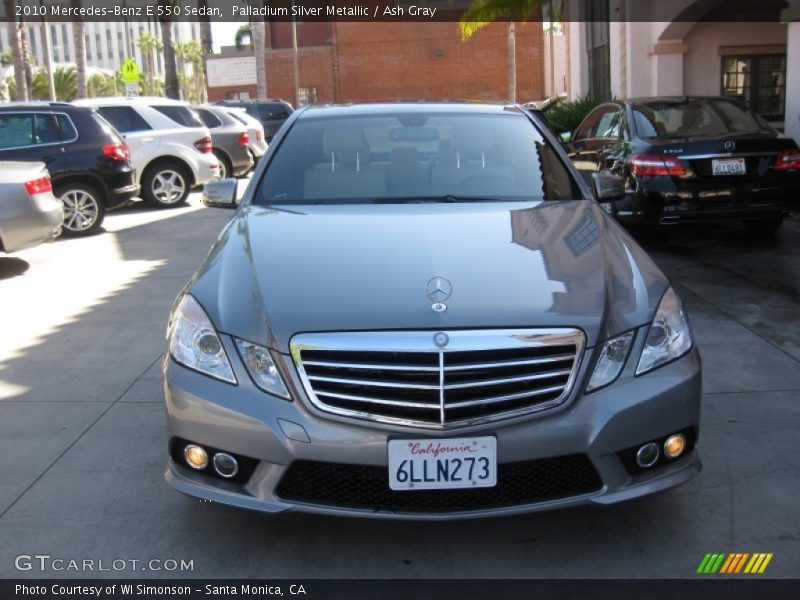 Palladium Silver Metallic / Ash Gray 2010 Mercedes-Benz E 550 Sedan