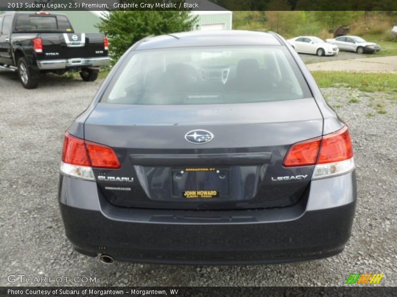 Graphite Gray Metallic / Black 2013 Subaru Legacy 2.5i Premium