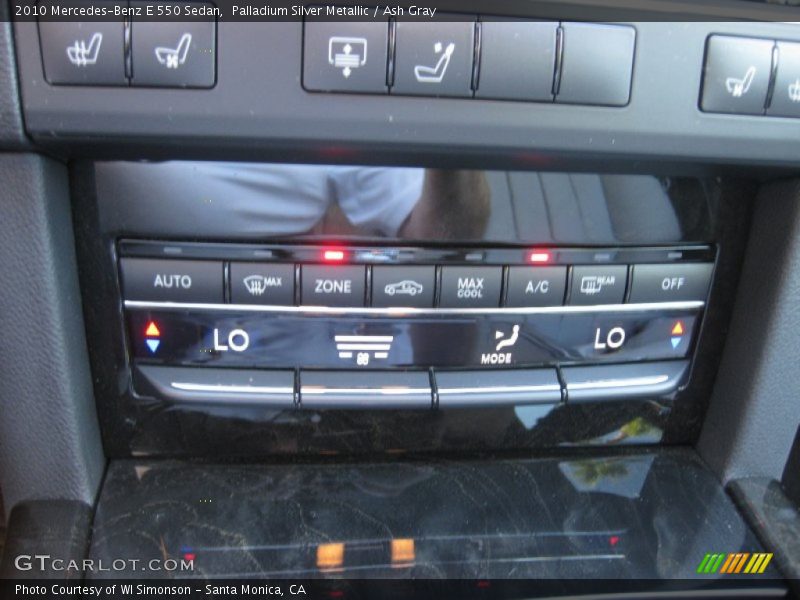 Palladium Silver Metallic / Ash Gray 2010 Mercedes-Benz E 550 Sedan