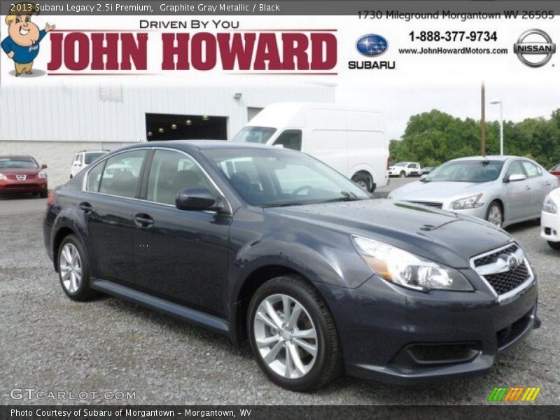 Graphite Gray Metallic / Black 2013 Subaru Legacy 2.5i Premium