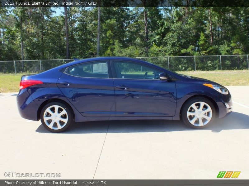 Indigo Night / Gray 2013 Hyundai Elantra Limited
