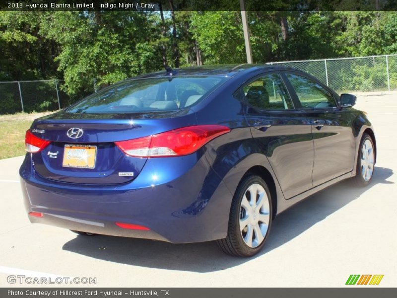 Indigo Night / Gray 2013 Hyundai Elantra Limited