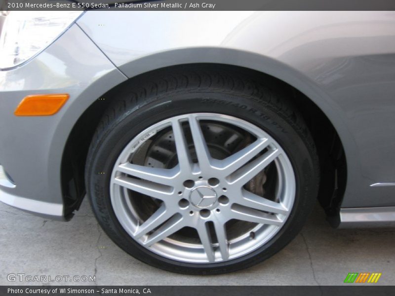 Palladium Silver Metallic / Ash Gray 2010 Mercedes-Benz E 550 Sedan