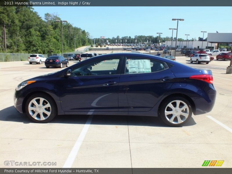 Indigo Night / Gray 2013 Hyundai Elantra Limited