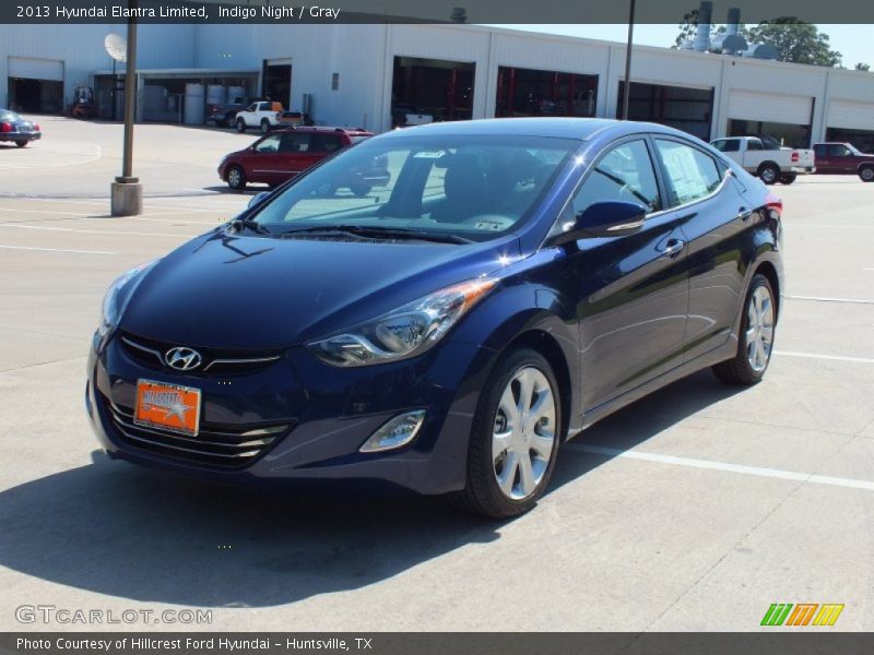 Indigo Night / Gray 2013 Hyundai Elantra Limited
