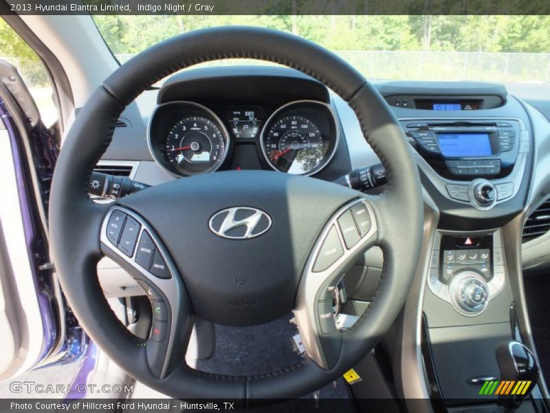 Indigo Night / Gray 2013 Hyundai Elantra Limited