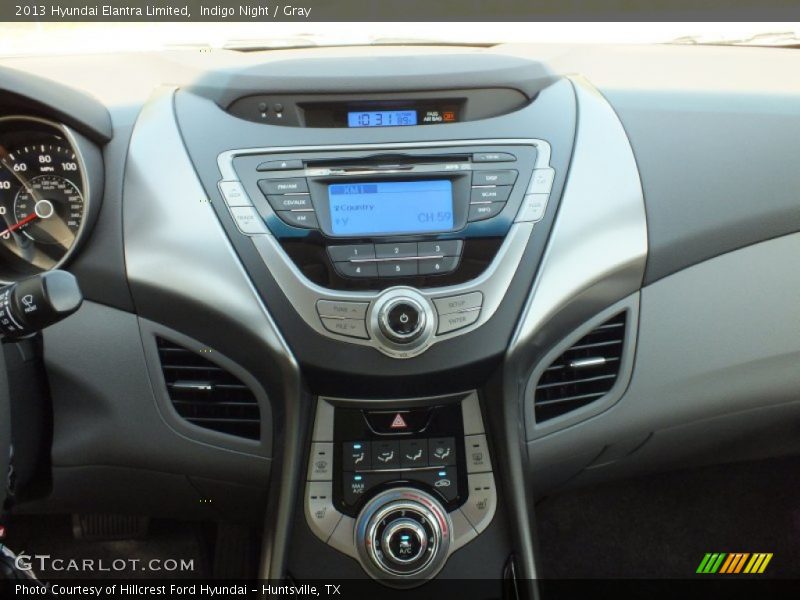 Indigo Night / Gray 2013 Hyundai Elantra Limited