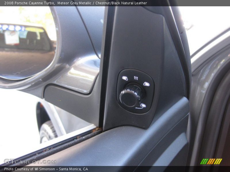 Meteor Grey Metallic / Chestnut/Black Natural Leather 2008 Porsche Cayenne Turbo