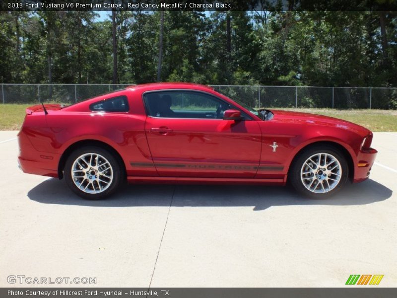 Red Candy Metallic / Charcoal Black 2013 Ford Mustang V6 Premium Coupe