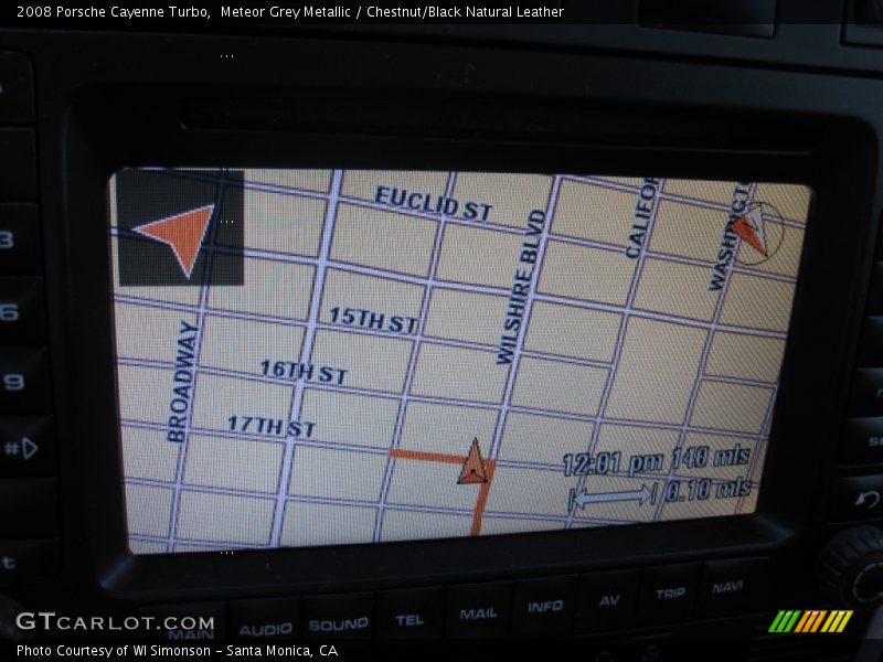 Meteor Grey Metallic / Chestnut/Black Natural Leather 2008 Porsche Cayenne Turbo