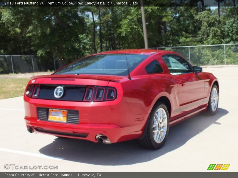 Red Candy Metallic / Charcoal Black 2013 Ford Mustang V6 Premium Coupe