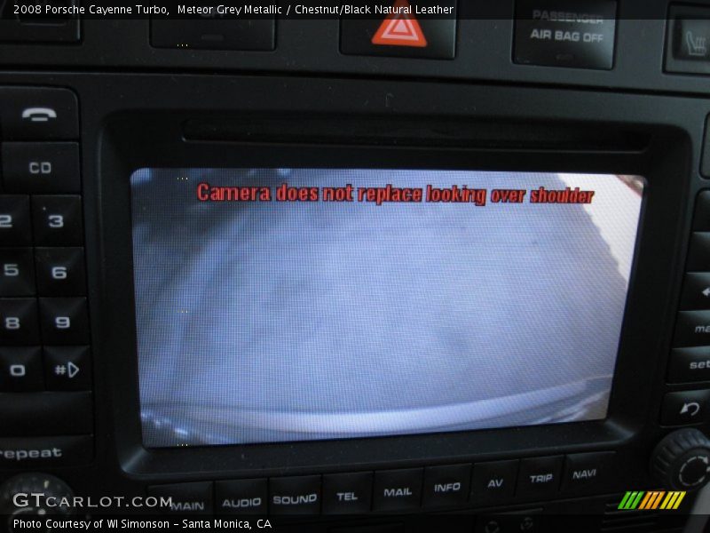 Meteor Grey Metallic / Chestnut/Black Natural Leather 2008 Porsche Cayenne Turbo