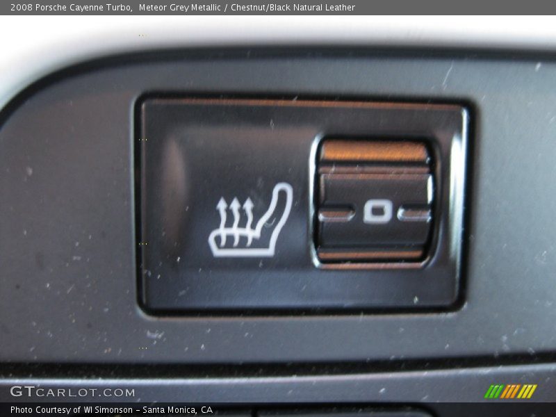 Meteor Grey Metallic / Chestnut/Black Natural Leather 2008 Porsche Cayenne Turbo