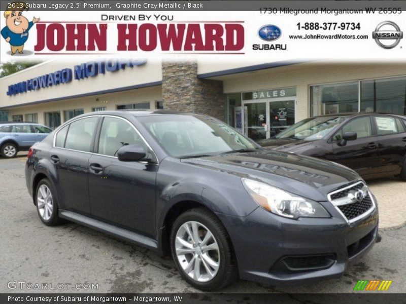 Graphite Gray Metallic / Black 2013 Subaru Legacy 2.5i Premium