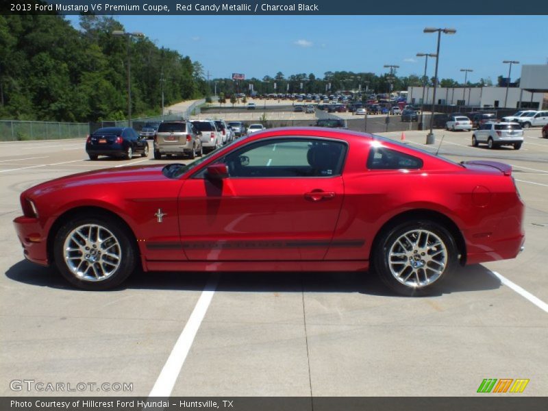 Red Candy Metallic / Charcoal Black 2013 Ford Mustang V6 Premium Coupe