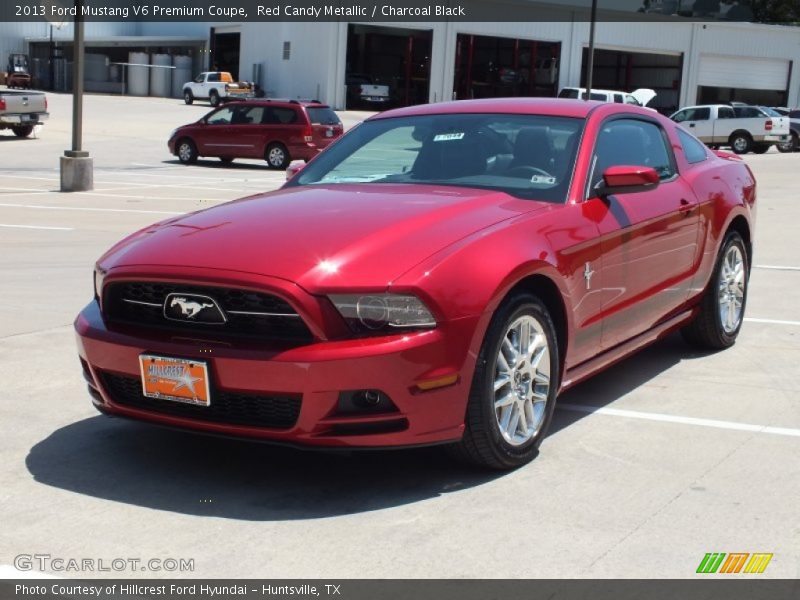 Red Candy Metallic / Charcoal Black 2013 Ford Mustang V6 Premium Coupe