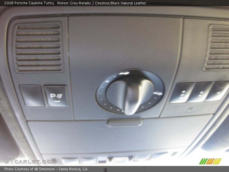 Meteor Grey Metallic / Chestnut/Black Natural Leather 2008 Porsche Cayenne Turbo