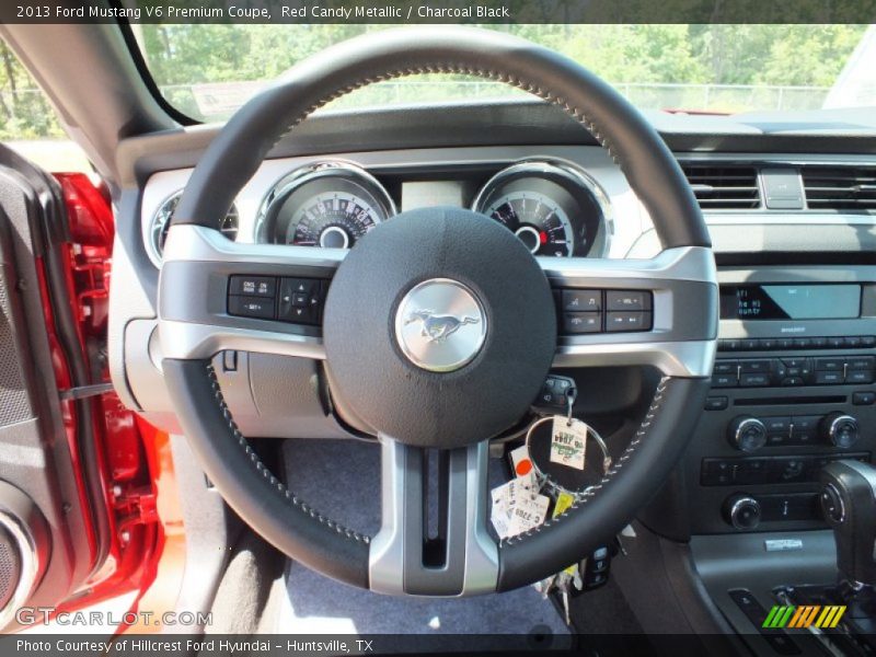 Red Candy Metallic / Charcoal Black 2013 Ford Mustang V6 Premium Coupe