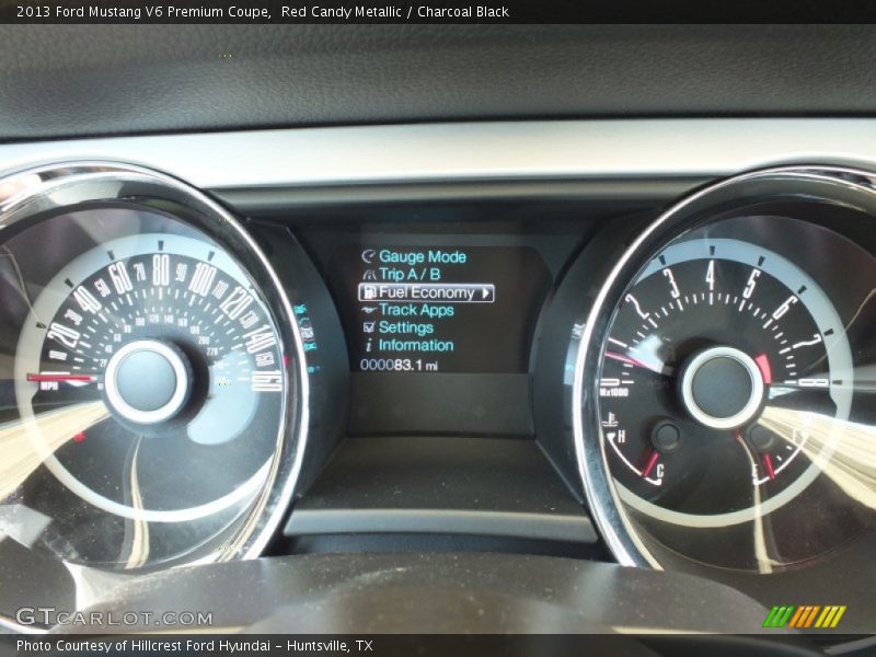Red Candy Metallic / Charcoal Black 2013 Ford Mustang V6 Premium Coupe